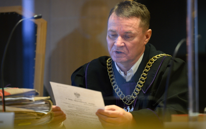 Sędzia Krzysztof Lewandowski na sali rozpraw Sądu Apelacyjnego w Poznaniu