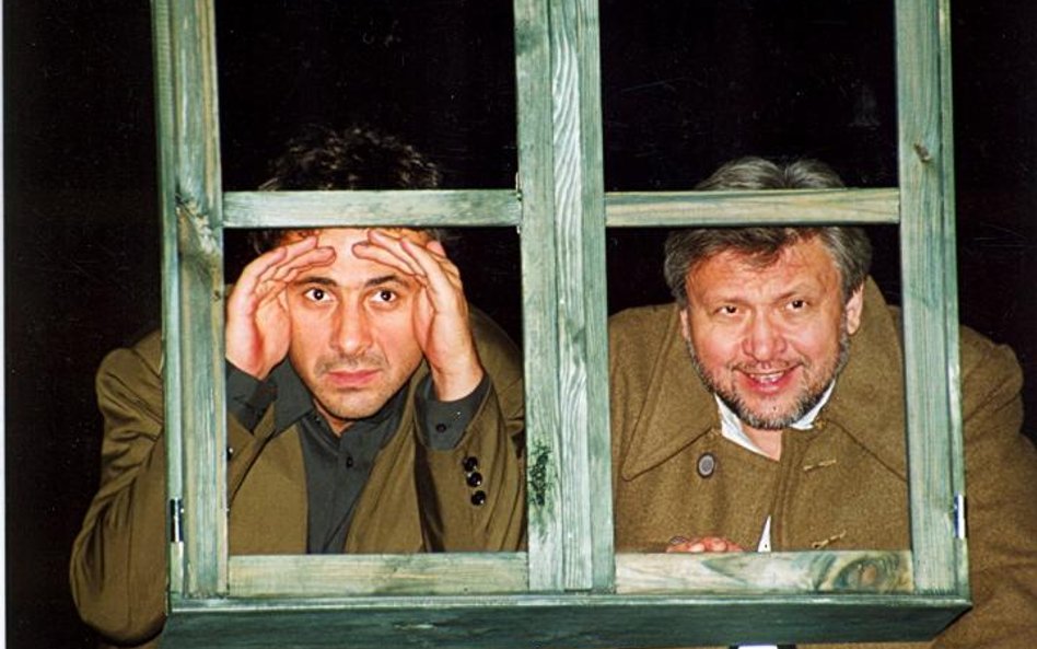 Szekspirowski „Król Lear” wyreżyserowany w 2000 roku przez Linasa Zaikauskasa. Na zdjęciu od lewej: 