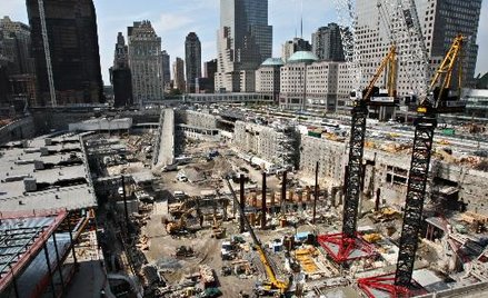 Ground Zero, strefa budowy w miejscu zniszczonych w ataku terrorystycznym wież World Trade Center