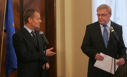 Premier Donald Tusk i szef klubu PO Zbigniew Chlebowski