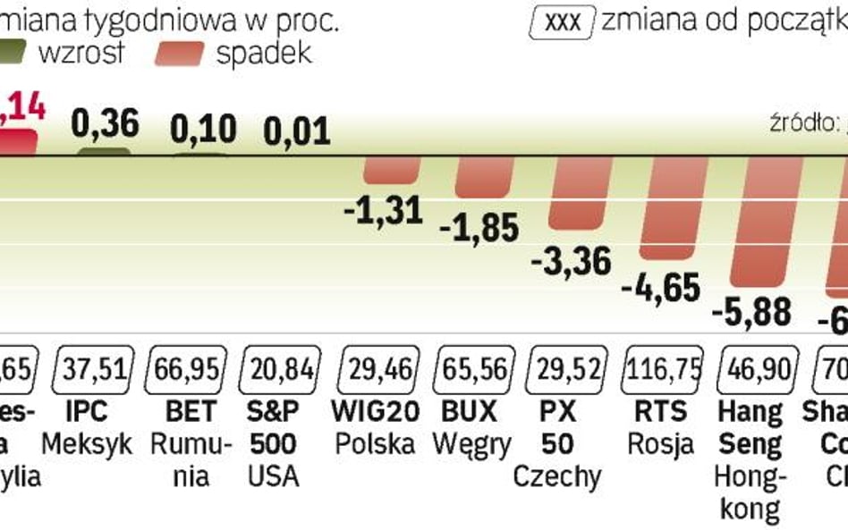 Mimo słabszych ostatnio nastrojów indeks MSCI Emerging Markets w 2009 r. wzrósł o 65 proc. Rynki wsc