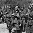 Piechota niemiecka maszeruje przez Polskę podczas kampanii wrześniowej