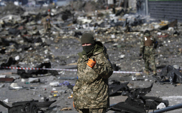 Ukraińscy żołnierze w Kijowie