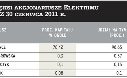 Elektrim: Zarejestrowano 80 proc. kapitału