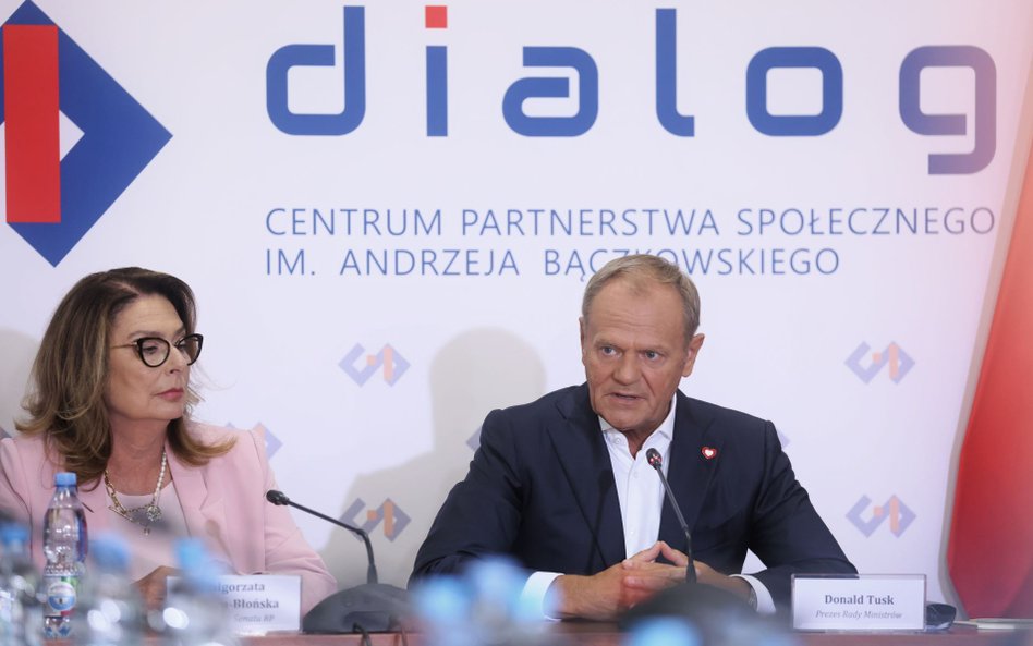 Małgorzata Kidawa-Błońska i Donald Tusk