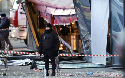 Kawiarnia w Petersburgu, w której doszło do eksplozji