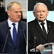 Premier RP, przewodniczący Koalicji Obywatelskiej Donald Tusk oraz prezes PiS Jarosław Kaczyński