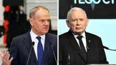 Premier RP, przewodniczący Koalicji Obywatelskiej Donald Tusk oraz prezes PiS Jarosław Kaczyński