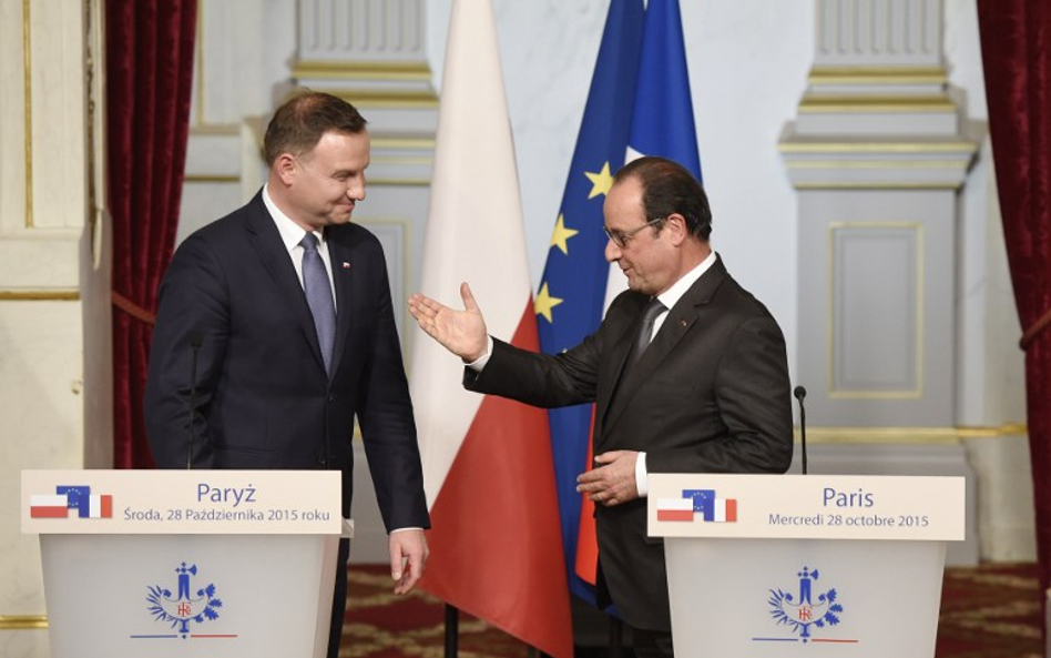Andrzej Duda i Francoise Hollande