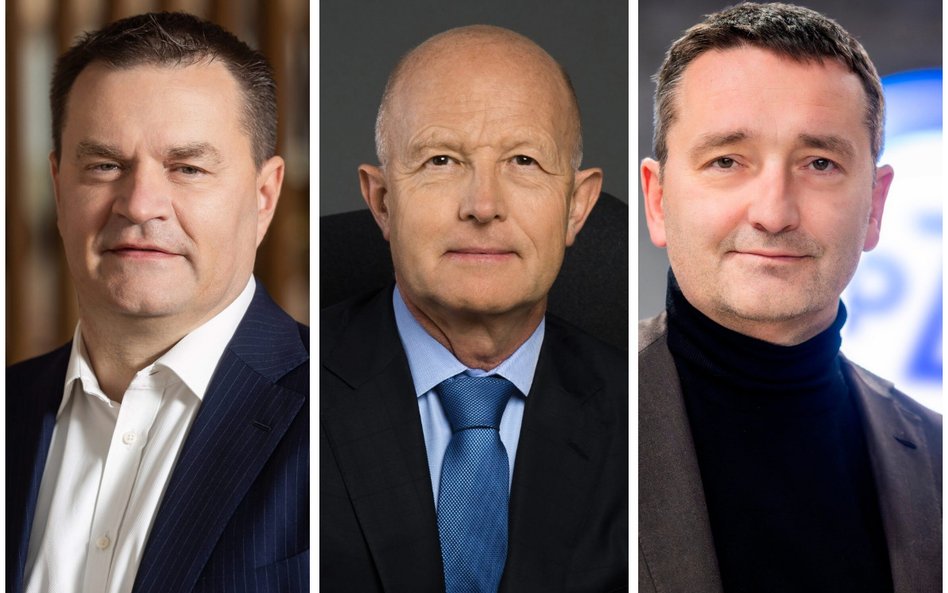 Za sterami PZU stało w 2025 r. aż trzech prezesów, od lewej: Bogdan Benczak, Andrzej Klesyk i Artur 