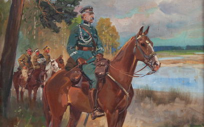 38 tys. zł osiągnął obraz Jerzego Kossaka „Piłsudski na Kasztance”. Fot. Desa Unicum
