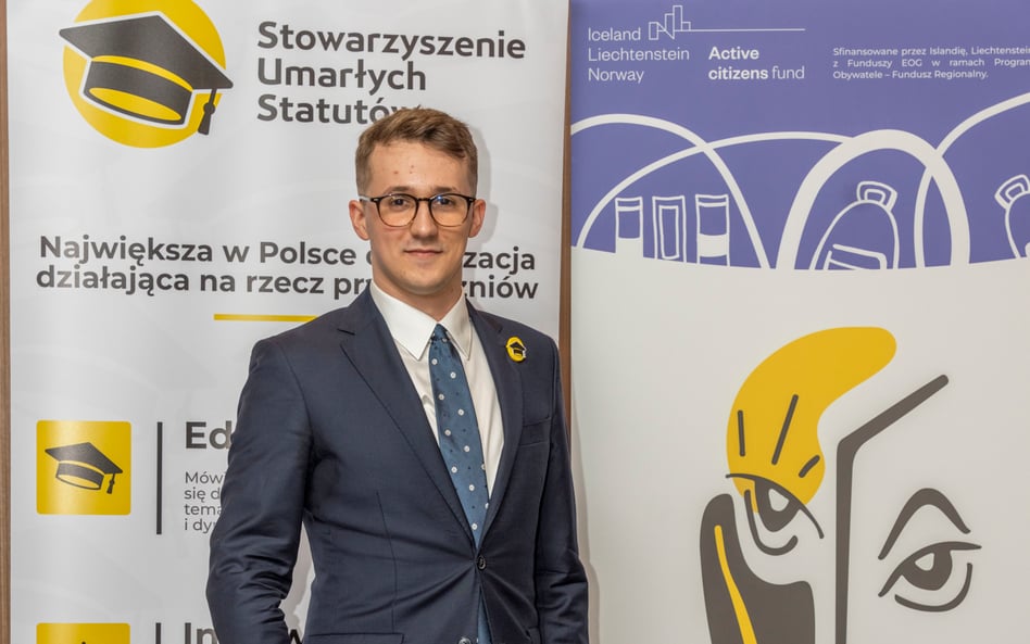 Łukasz Korzeniowski, prezes Stowarzyszenia Umarłych Statutów