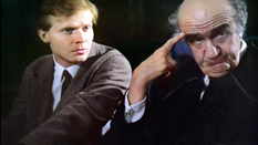 Aleksander Bardini i Michał bajor w filmie „Bez końca” Krzysztofa Kieślowskiego