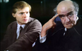 Aleksander Bardini i Michał bajor w filmie „Bez końca” Krzysztofa Kieślowskiego