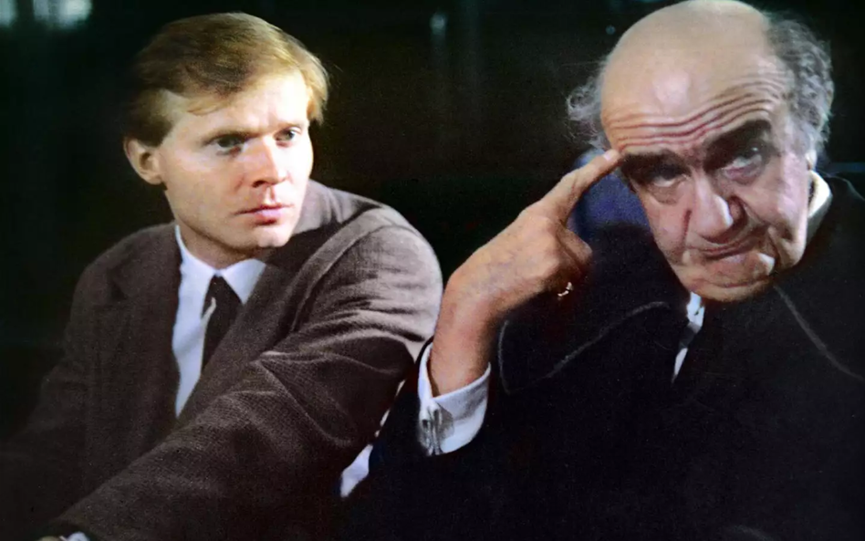 Aleksander Bardini i Michał bajor w filmie „Bez końca” Krzysztofa Kieślowskiego