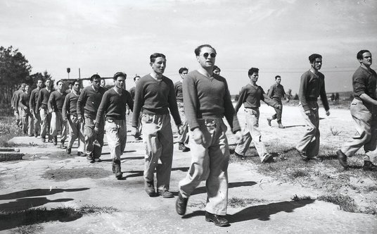 Nowi członkowie Haganah, żydowskiej organizacji paramilitarnej (marzec 1948 r.)