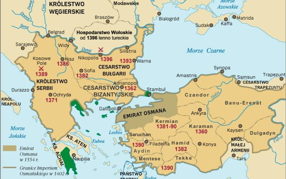 Imperium Osmańskie, 1350 – 1402