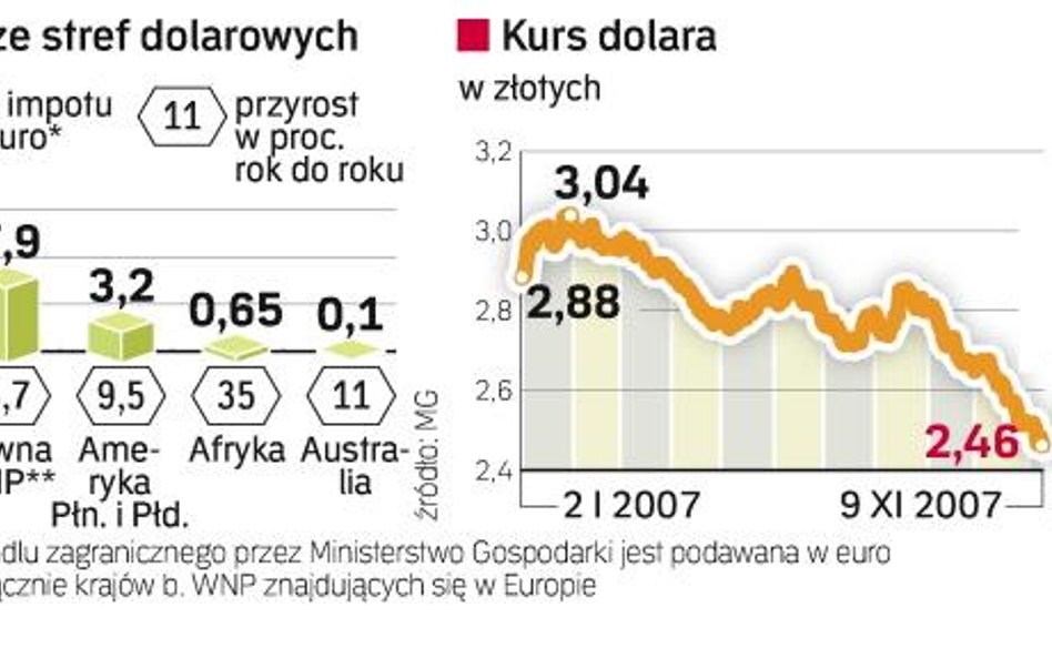 Kto korzysta na tanim dolarze