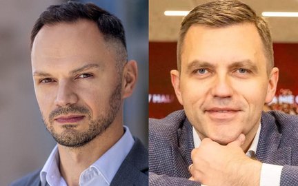 Dyrektorzy finansowi dwóch największych spółek z WIG-odzież: Marcin Bójko, wiceprezes LPP (z lewej) 