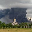 Czarny słup dymu nad Moskwą po ataku Ukraińców na moskiewską rafinerię