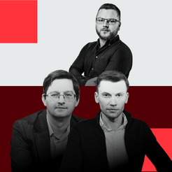 Dr Krzysztof Iwanek z Uniwersytetu w Białymstoku oraz Łukasz Zembik, analityk OANDA TMS Broker