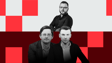 Dr Krzysztof Iwanek z Uniwersytetu w Białymstoku oraz Łukasz Zembik, analityk OANDA TMS Broker