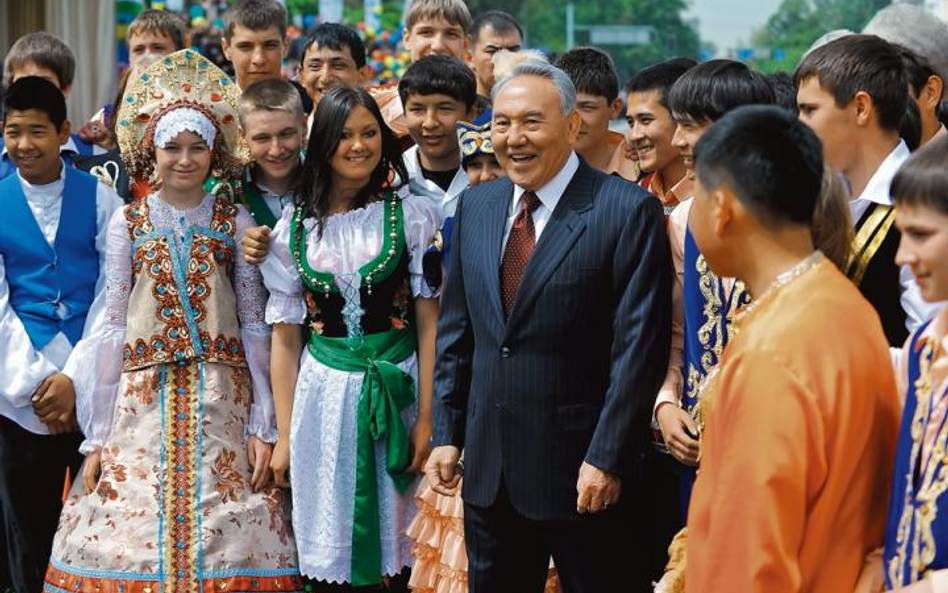 Nursułtan Nazarbajew – tu podczas „Dnia Jedności Narodowej”
