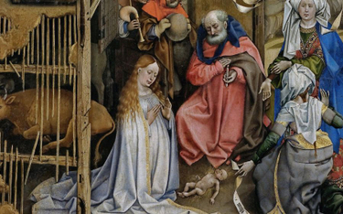 „Boże Narodzenie”, obraz namalowany przez Roberta Campina ok. 1425 r.