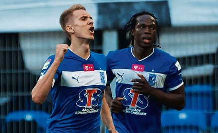 Łukasz Teodorczyk zdobył dla Lecha Poznań pierwszą bramkę po przejściu z Polonii Warszawa