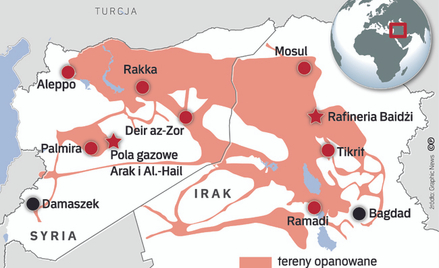 Pół Syrii, jedna trzecia Iraku. Państwo dżihadystów