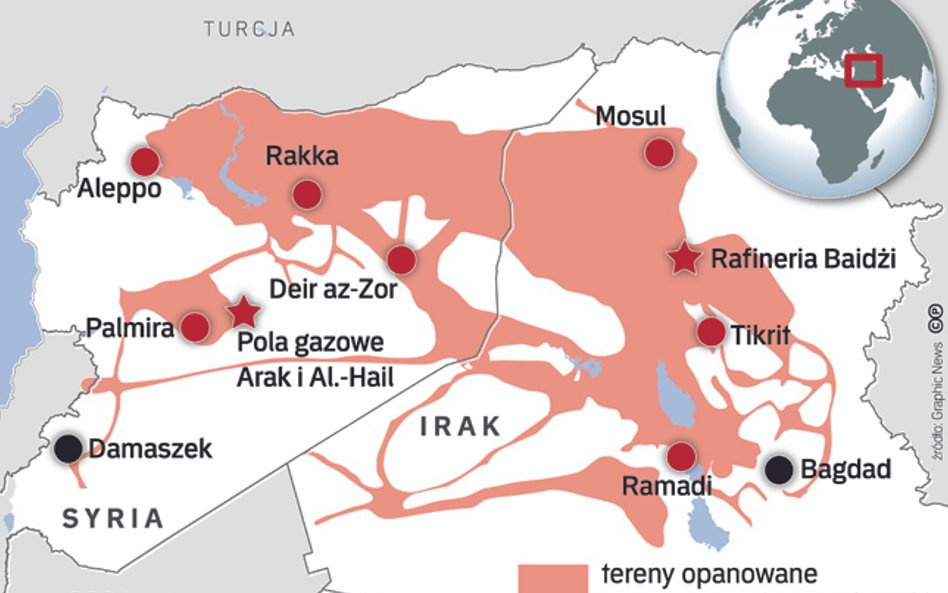 Pół Syrii, jedna trzecia Iraku. Państwo dżihadystów