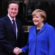 Premier David Cameron przyjmuje kanclerz Angelę Merkel na Downing Street 10