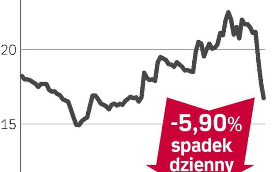 Słabe wyniki dołują kurs