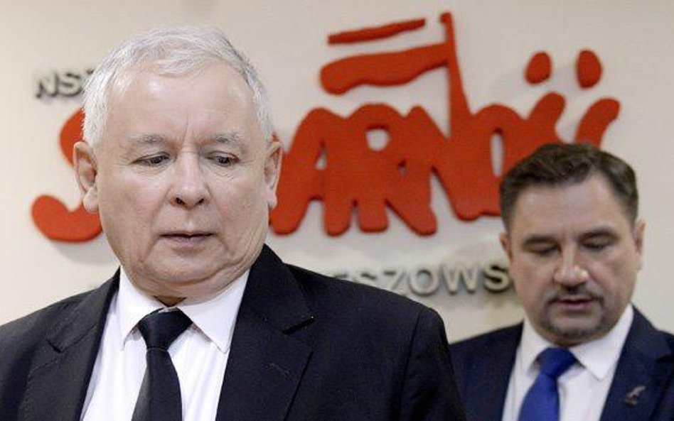 Prezes PiS Jarosław Kaczyński i szef „Solidarności” Piotr Duda.