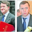 Peter Mandelson, brytyjski minister przemysłu i jego przyjaciel, miliarder Oleg Deripaska, do któreg