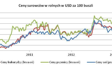 Rynek dyskontuje ogromne zbiory surowców rolnych