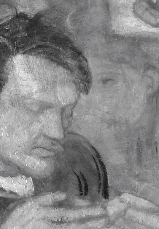 Badanie „Portretu Mateu Fernándeza de Soto” obrazu Picassa w podczerwieni uwidacznia pod jego powier