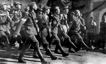 Defilada Brygady Świętokrzyskiej, Czechy, maj 1945 r.