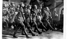 Defilada Brygady Świętokrzyskiej, Czechy, maj 1945 r.
