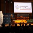 Sławomir Nitras, minister sportu i turystyki, wystąpił podczas konferencji gromadzącej przedsiębiorc