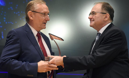 Sławomir Chabros, prezes BizTech Konsulting i Jacek Fotek, wiceprezes GPW