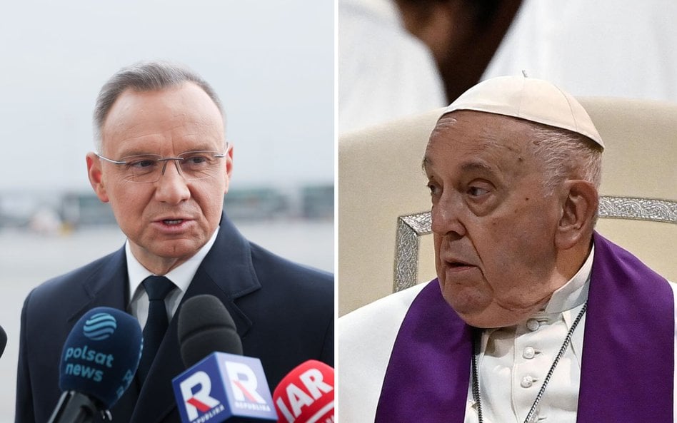 Andrzej Duda i papież Franciszek