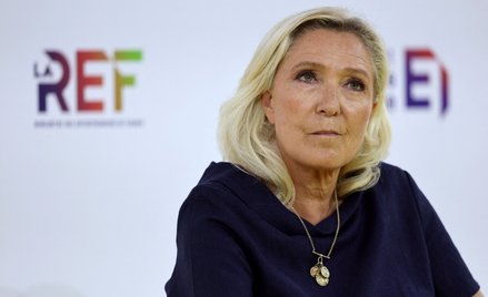 Liderka Zjednoczenia Narodowego Marine Le Pen podczas debaty kandydatów przed wyborami prezydenckimi