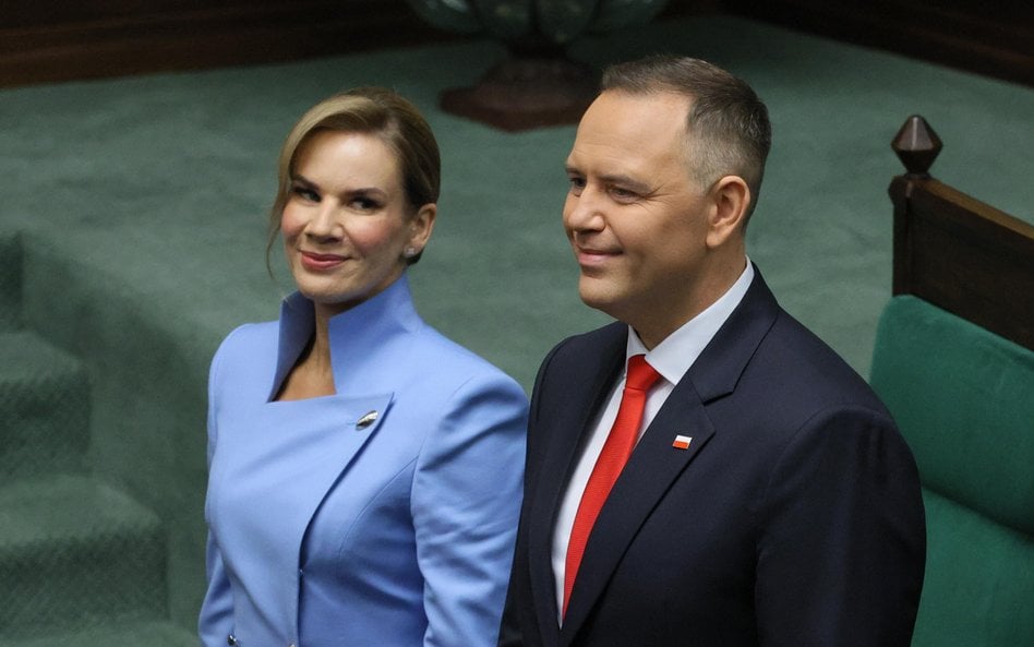 Uroczystość zaprzysiężenia Prezydenta RP Karola Nawrockiego przed Zgromadzeniem Narodowym. Prezydent
