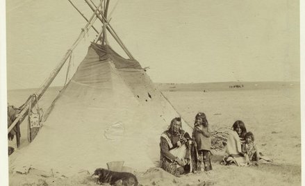 Rodzina Indian z plemienia Czarnych stóp
