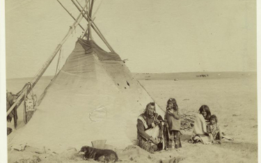 Rodzina Indian z plemienia Czarnych stóp