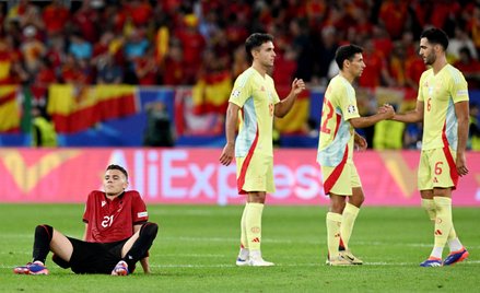 Albański pomocnik Kristjan Asllani po meczu z Hiszpanią