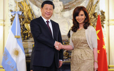 Prezydent Argentyny Cristina Fernandez de Kirchner i Xi Jinping, przewodniczący Chińskiej Republiki 