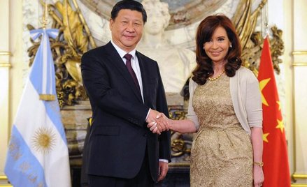 Prezydent Argentyny Cristina Fernandez de Kirchner i Xi Jinping, przewodniczący Chińskiej Republiki 