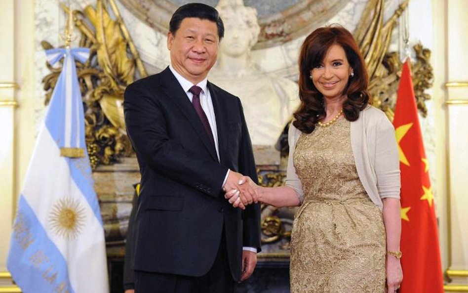 Prezydent Argentyny Cristina Fernandez de Kirchner i Xi Jinping, przewodniczący Chińskiej Republiki 